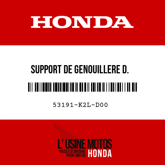 image de 53191-K2L-D00 SUPPORT DE GENOUILLERE D.