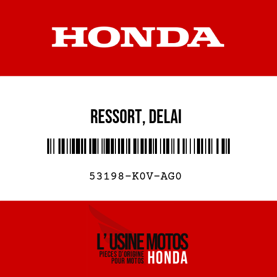 image de 53198-K0V-AG0 RESSORT, DELAI