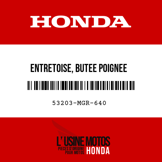 image de 53203-MGR-640 ENTRETOISE, BUTEE POIGNEE