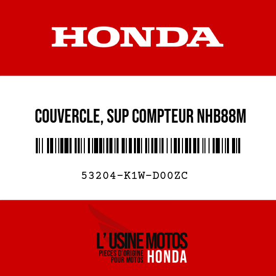 image de 53204-K1W-D00ZC COUVERCLE, SUP COMPTEUR NHB88M