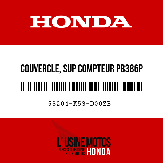 image de 53204-K53-D00ZB COUVERCLE, SUP COMPTEUR PB386P