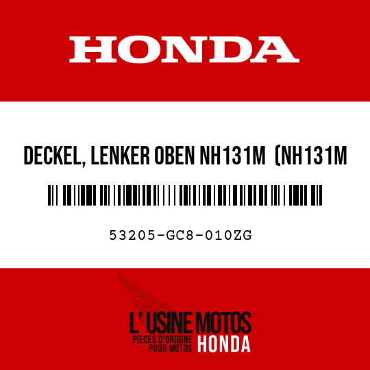image de 53205-GC8-010ZG DECKEL, LENKER OBEN NH131M  (NH131M STERNENLICHTSILBERMETALLIC)