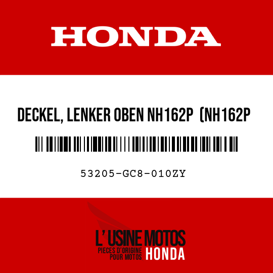 image de 53205-GC8-010ZY DECKEL, LENKER OBEN NH162P  (NH162P PERLENMILCHWEISS)