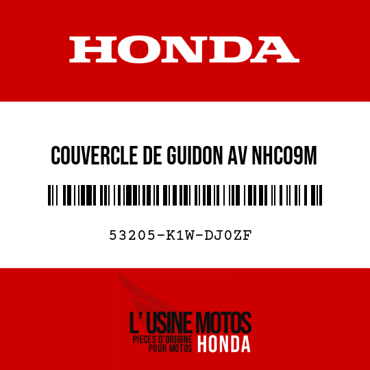 image de 53205-K1W-DJ0ZF COUVERCLE DE GUIDON AV NHC09M