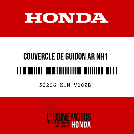 image de 53206-K1N-V00ZB COUVERCLE DE GUIDON AR NH1