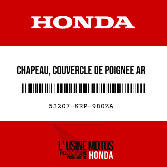 image de 53207-KRP-980ZA CHAPEAU, COUVERCLE DE POIGNEE AR NH186R