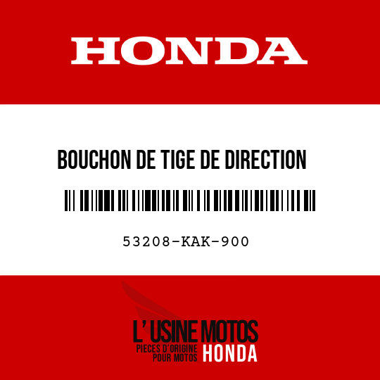 image de 53208-KAK-900 BOUCHON DE TIGE DE DIRECTION