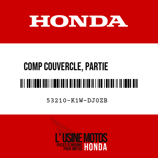 image de 53210-K1W-DJ0ZB COMP COUVERCLE, PARTIE       SUPERIEURE COMPTEUR NH1