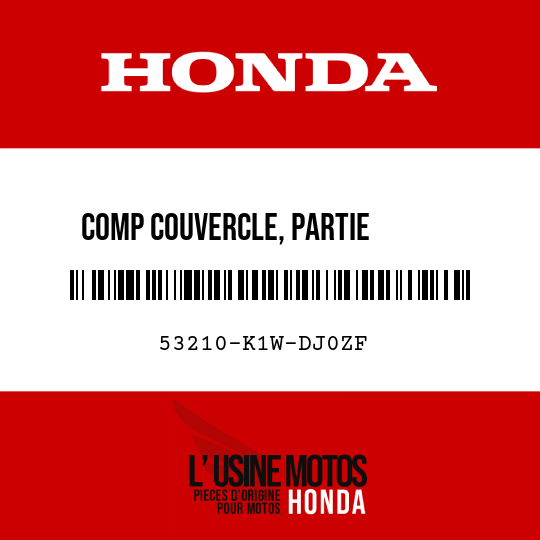 image de 53210-K1W-DJ0ZF COMP COUVERCLE, PARTIE       SUPERIEURE COMPTEUR R414P