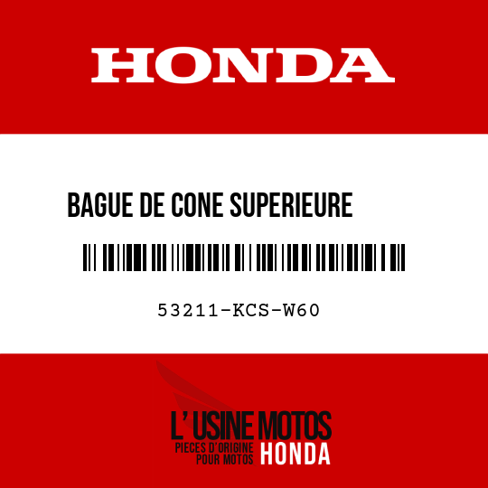 image de 53211-KCS-W60 BAGUE DE CONE SUPERIEURE      DIRECTION