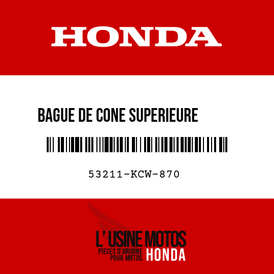 image de 53211-KCW-870 BAGUE DE CONE SUPERIEURE      DIRECTION