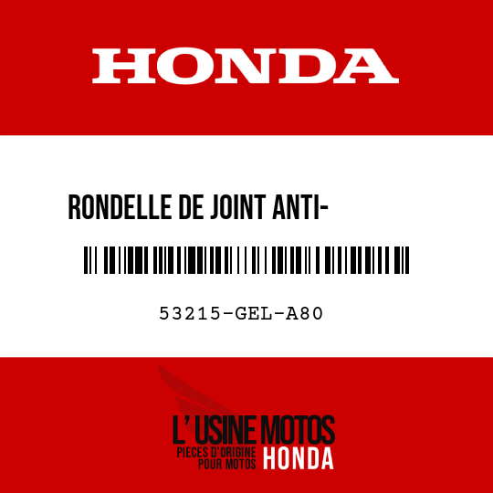 image de 53215-GEL-A80 RONDELLE DE JOINT ANTI-       POUSSIERE