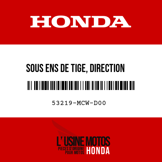 image de 53219-MCW-D00 SOUS ENS DE TIGE, DIRECTION