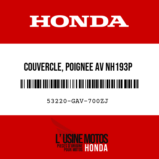 image de 53220-GAV-700ZJ COUVERCLE, POIGNEE AV NH193P 