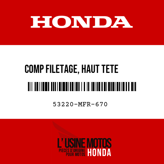image de 53220-MFR-670 COMP FILETAGE, HAUT TETE     COMMANDE