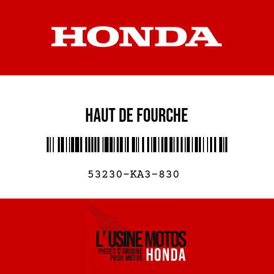 image de 53230-KA3-830 HAUT DE FOURCHE