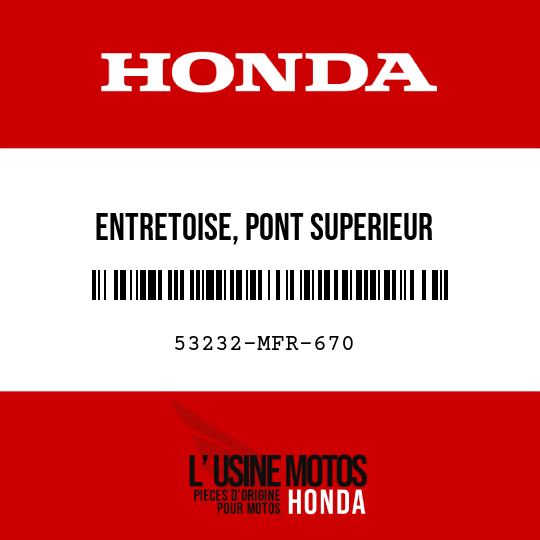 image de 53232-MFR-670 ENTRETOISE, PONT SUPERIEUR