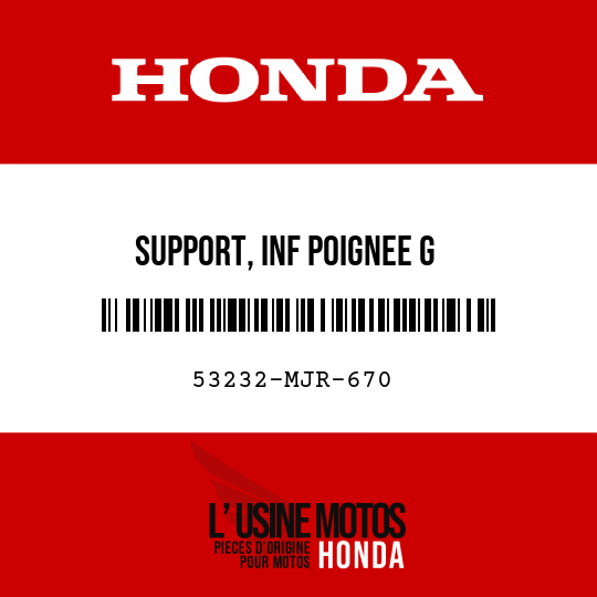 image de 53232-MJR-670 SUPPORT, INF POIGNEE G