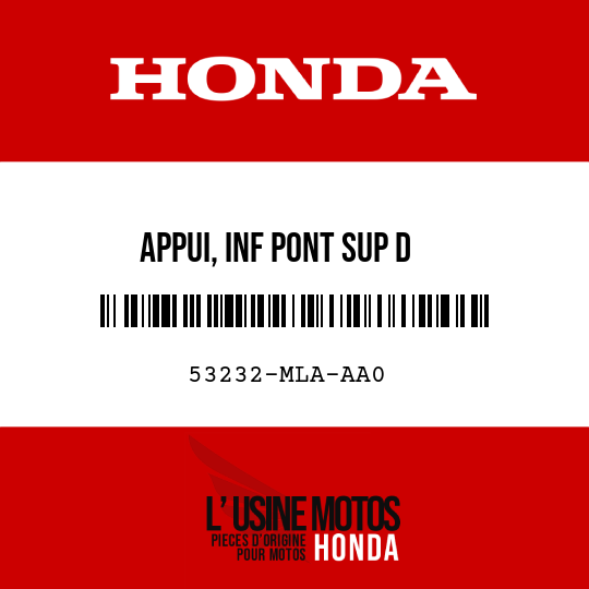 image de 53232-MLA-AA0 APPUI, INF PONT SUP D