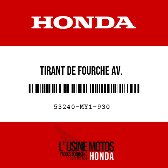 image de 53240-MY1-930 TIRANT DE FOURCHE AV.