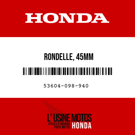 image de 53604-098-940 RONDELLE, 45MM