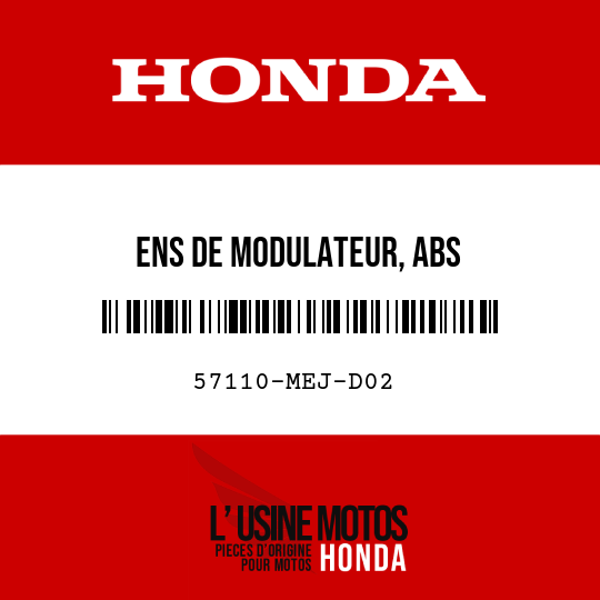 image de 57110-MEJ-D02 ENS DE MODULATEUR, ABS