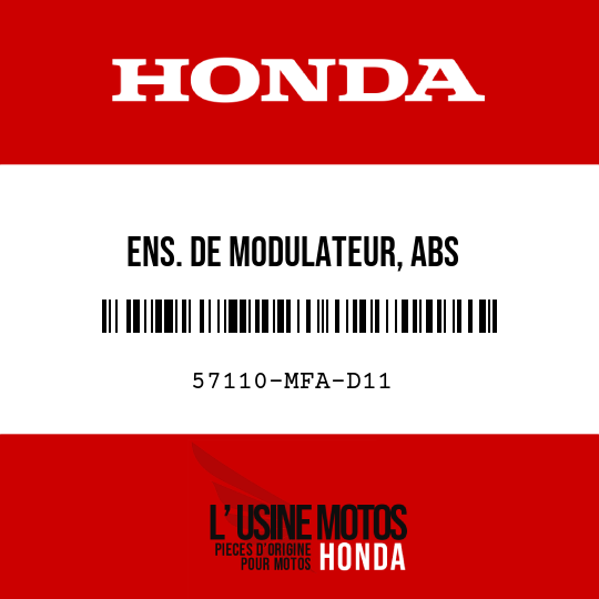 image de 57110-MFA-D11 ENS. DE MODULATEUR, ABS