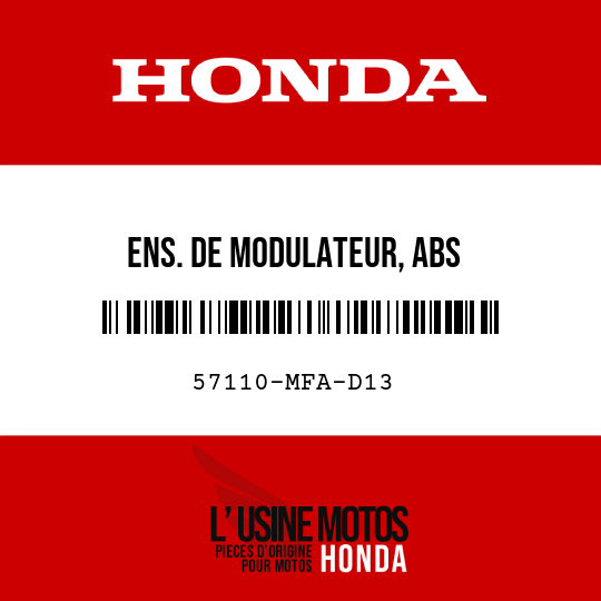 image de 57110-MFA-D13 ENS. DE MODULATEUR, ABS