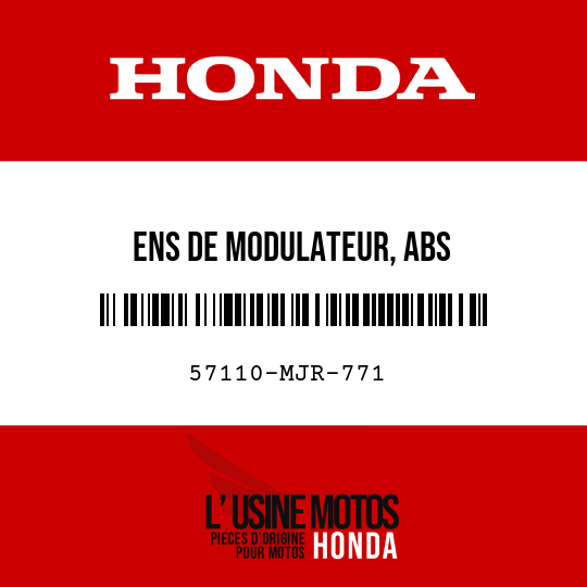image de 57110-MJR-771 ENS DE MODULATEUR, ABS