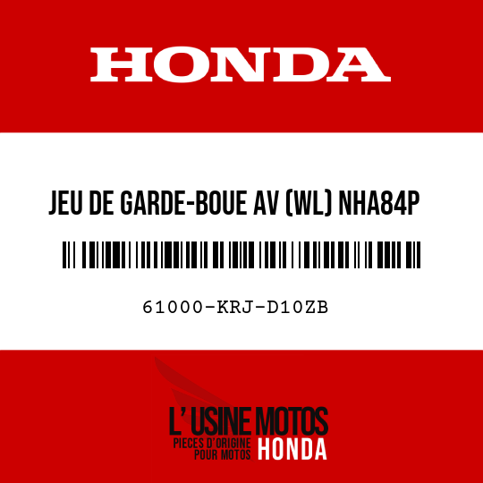 image de 61000-KRJ-D10ZB JEU DE GARDE-BOUE AV (WL) NHA84P 
