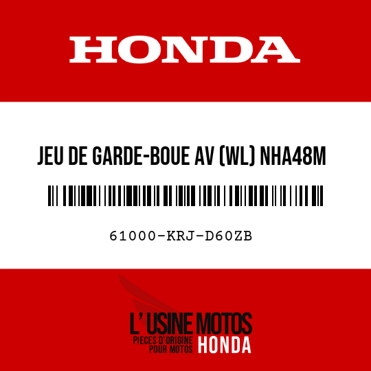 image de 61000-KRJ-D60ZB JEU DE GARDE-BOUE AV (WL) NHA48M