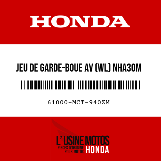 image de 61000-MCT-940ZM JEU DE GARDE-BOUE AV (WL) NHA30M 