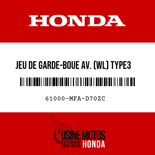 image de 61000-MFA-D70ZC JEU DE GARDE-BOUE AV. (WL) TYPE3