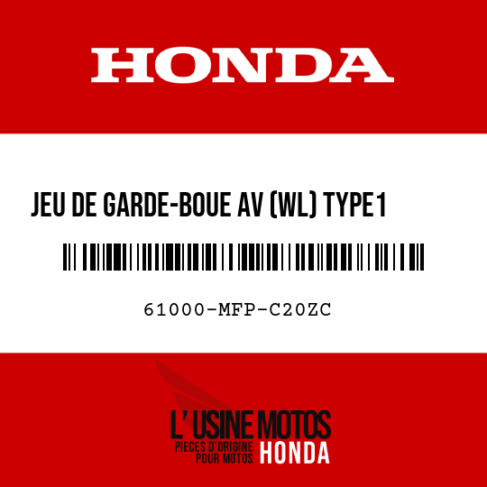 image de 61000-MFP-C20ZC JEU DE GARDE-BOUE AV (WL) TYPE1     1