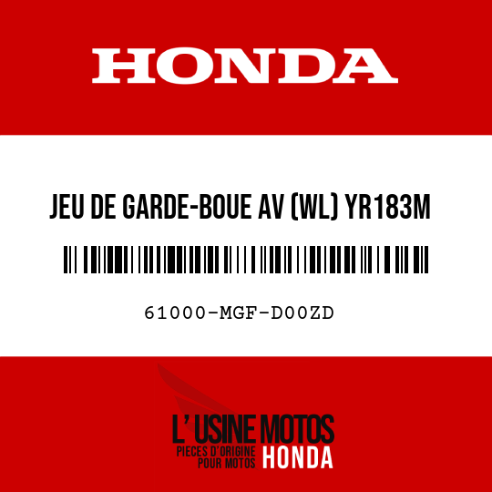image de 61000-MGF-D00ZD JEU DE GARDE-BOUE AV (WL) YR183M