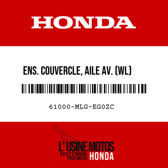 image de 61000-MLG-EG0ZC ENS. COUVERCLE, AILE AV. (WL) NHB53P