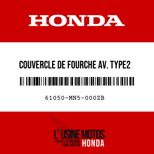 image de 61050-MN5-000ZB COUVERCLE DE FOURCHE AV. TYPE2 (YR149M)