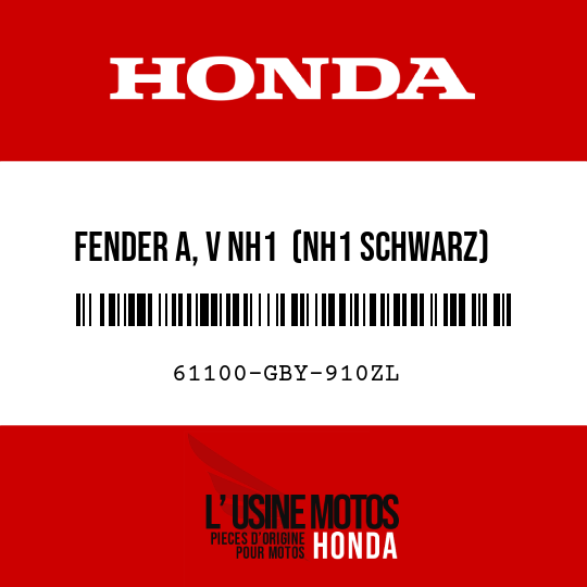 image de 61100-GBY-910ZL FENDER A, V NH1  (NH1 SCHWARZ)