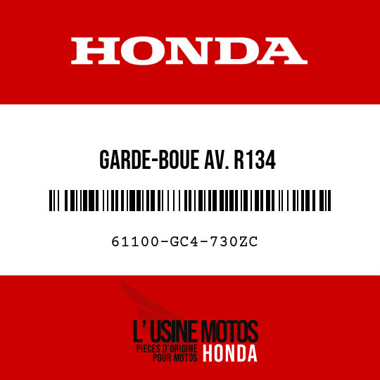 image de 61100-GC4-730ZC GARDE-BOUE AV. R134 