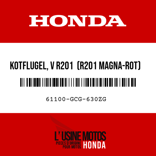 image de 61100-GCG-630ZG KOTFLUGEL, V R201  (R201 MAGNA-ROT)