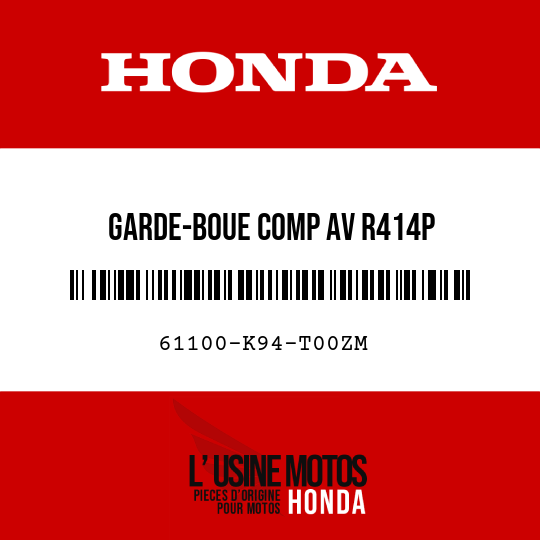 image de 61100-K94-T00ZM GARDE-BOUE COMP AV R414P
