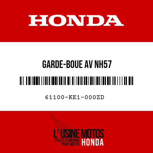 image de 61100-KE1-000ZD GARDE-BOUE AV NH57 