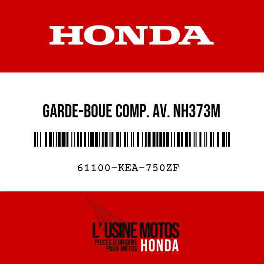 image de 61100-KEA-750ZF GARDE-BOUE COMP. AV. NH373M 