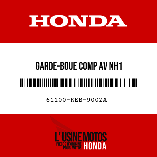 image de 61100-KEB-900ZA GARDE-BOUE COMP AV NH1 