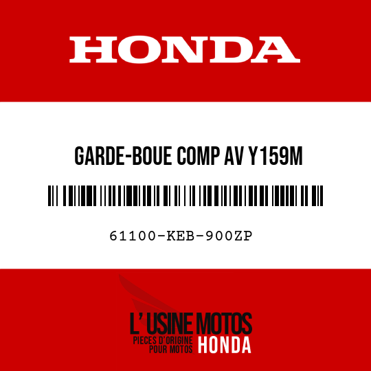 image de 61100-KEB-900ZP GARDE-BOUE COMP AV Y159M 