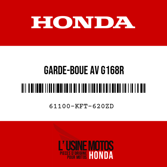 image de 61100-KFT-620ZD GARDE-BOUE AV G168R 