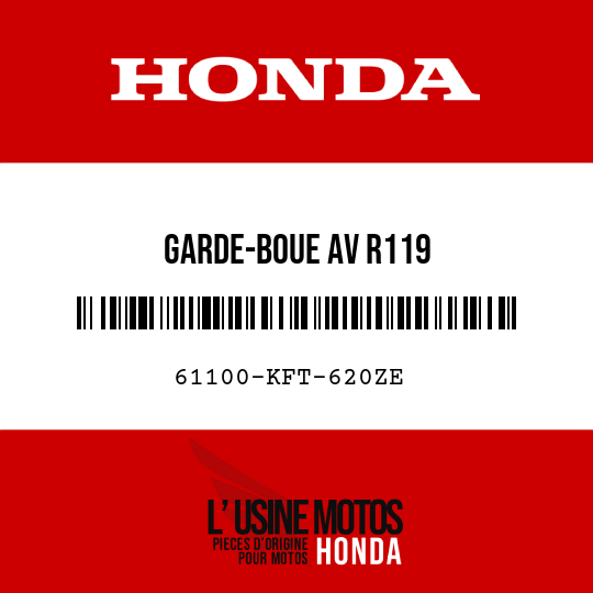 image de 61100-KFT-620ZE GARDE-BOUE AV R119 