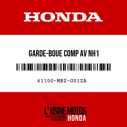 image de 61100-MBZ-G01ZA GARDE-BOUE COMP AV NH1 