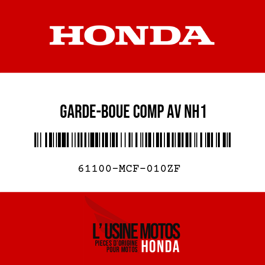 image de 61100-MCF-010ZF GARDE-BOUE COMP AV NH1 