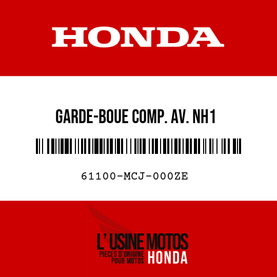 image de 61100-MCJ-000ZE GARDE-BOUE COMP. AV. NH1